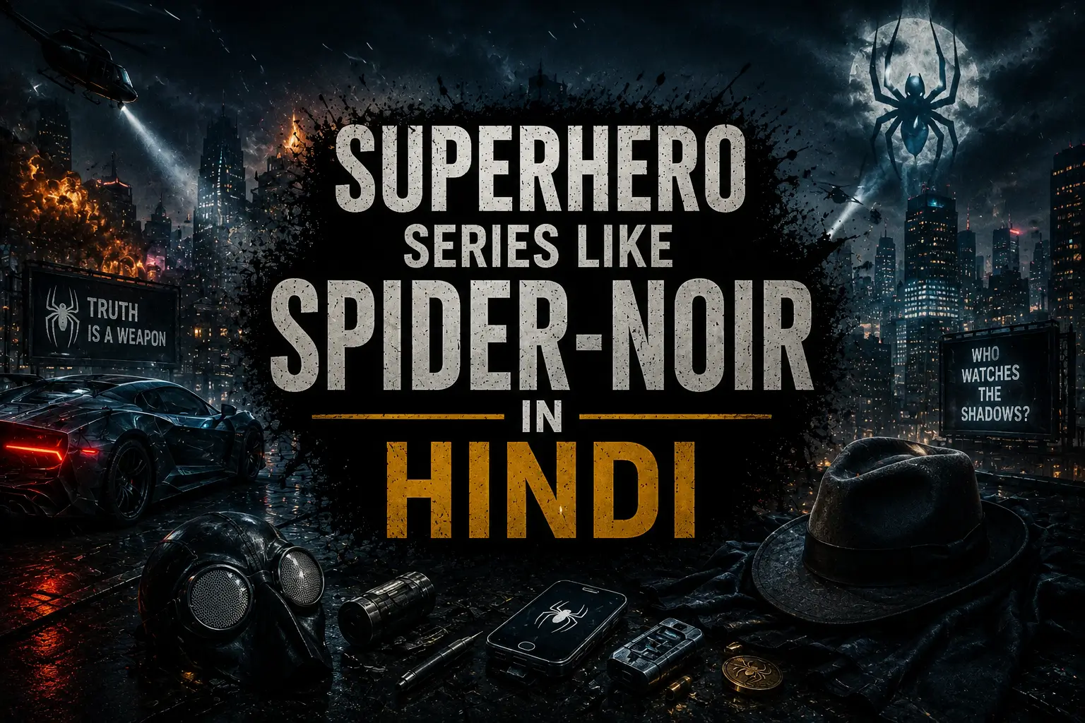 Superhero Series like Spider-Noir in Hindi